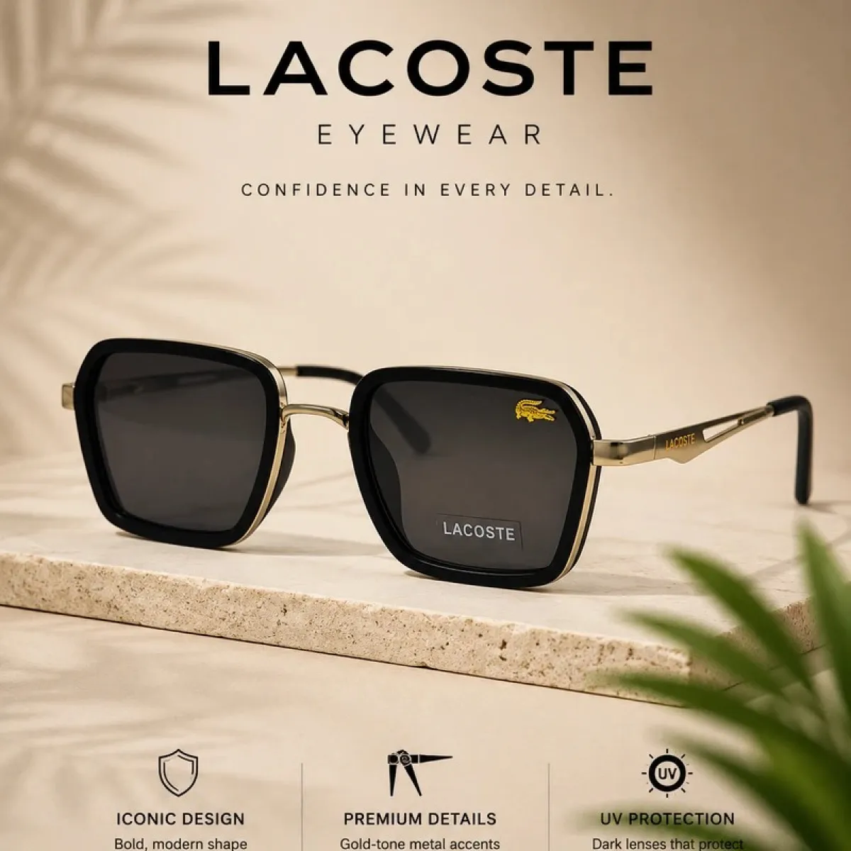LACOSTE Black Silver Edition