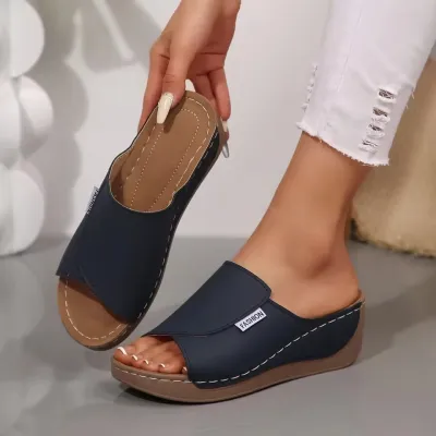 New Summer Style Women's Shoes Casual Thick Heel Sandals - L-02_img_4