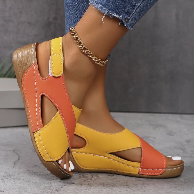 Premium Quality Imported Sandals round Head Velvet Casual Shoes - L-03_img_2
