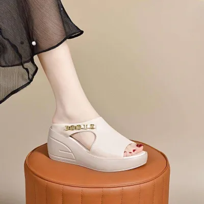New Summer Style Women's Shoes Thick-Soled Wedge Heel Sandals - L-01_img_2
