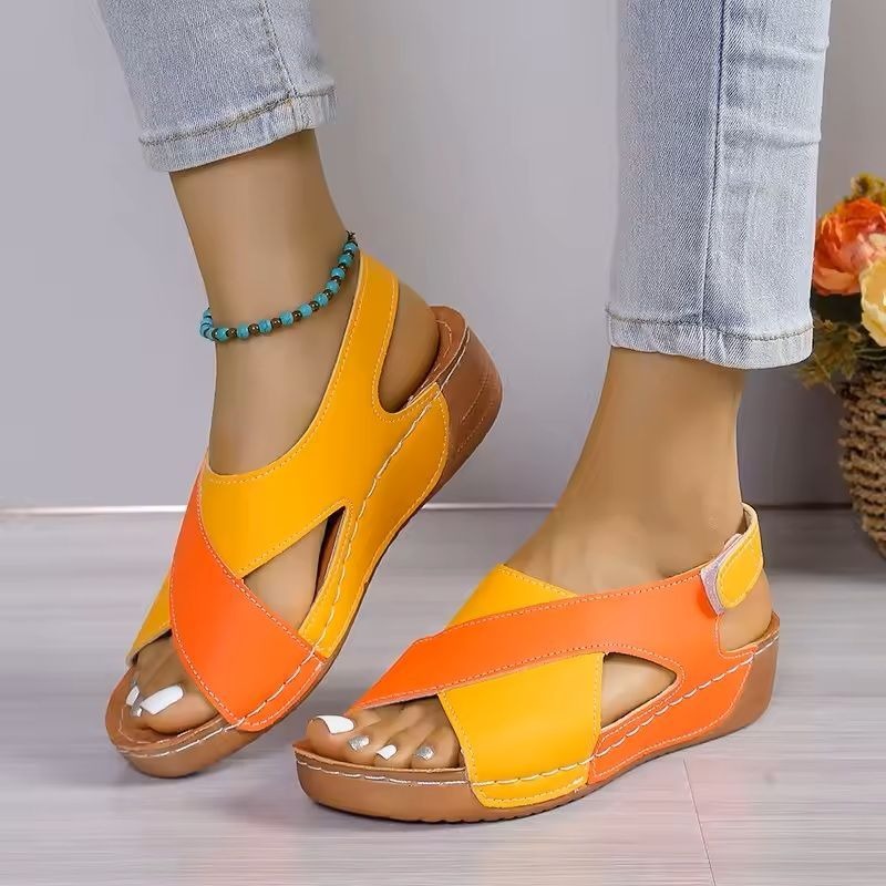 Premium Quality Imported Sandals round Head Velvet Casual Shoes - L-03