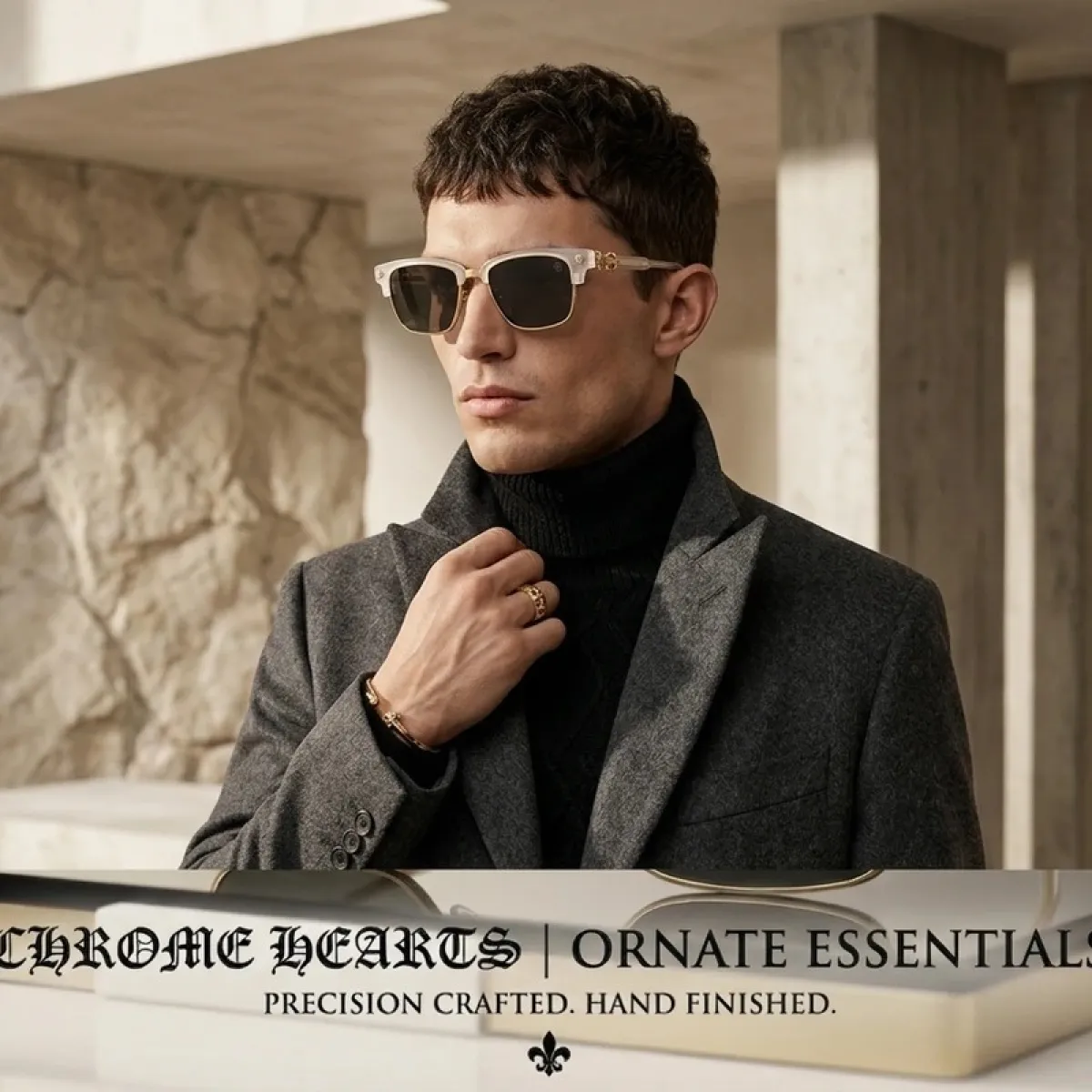 BELMONT OASIS LUXURY White Gold Sunglass