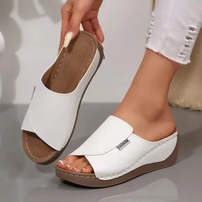 New Summer Style Women's Shoes Casual Thick Heel Sandals - L-02_img_1