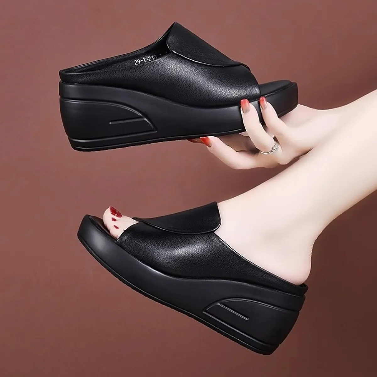 New Summer Style Wedge Heel EVA Soft Sole Slippers for Women Sandals - L-04