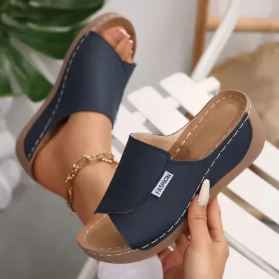 New Summer Style Women's Shoes Casual Thick Heel Sandals - L-02_img_5