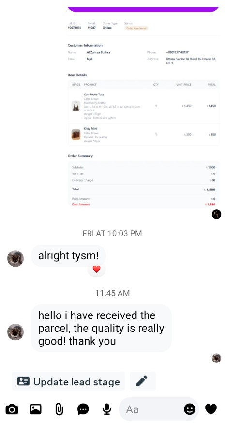 Customer review