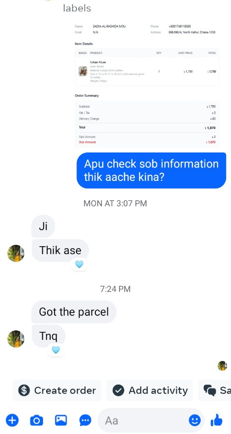 Customer review