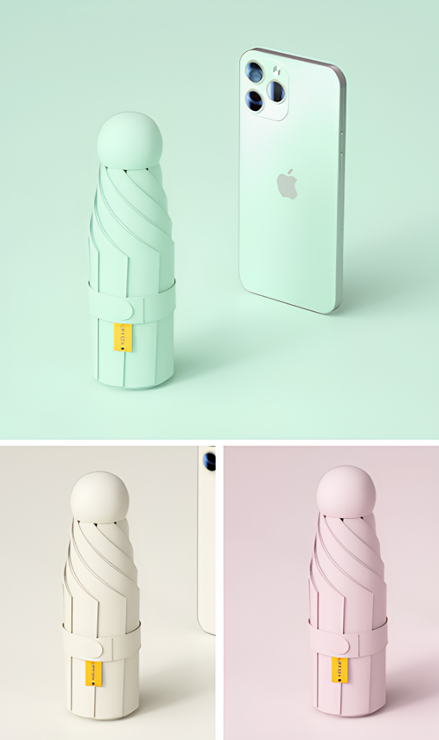 Mini Capsule Umbrella (Phone-Sized) – Ultra-Lightweight, Pocket-Sized Travel Parasol_img_8