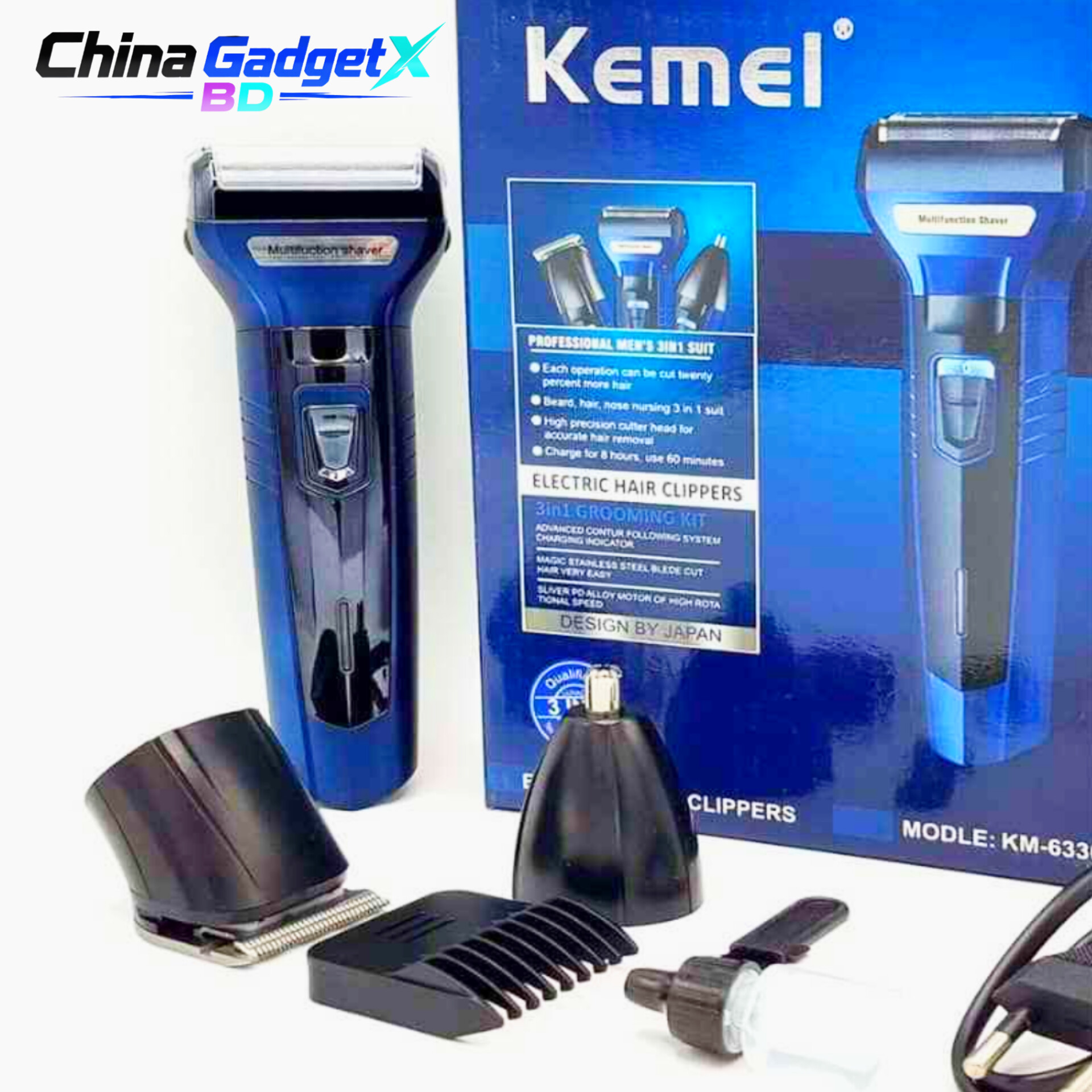 💥💥KEMEI 6330 Electric Rechargeable Hair Trimmer Hair Clipper চুল কাটা মেশিন💥💥
