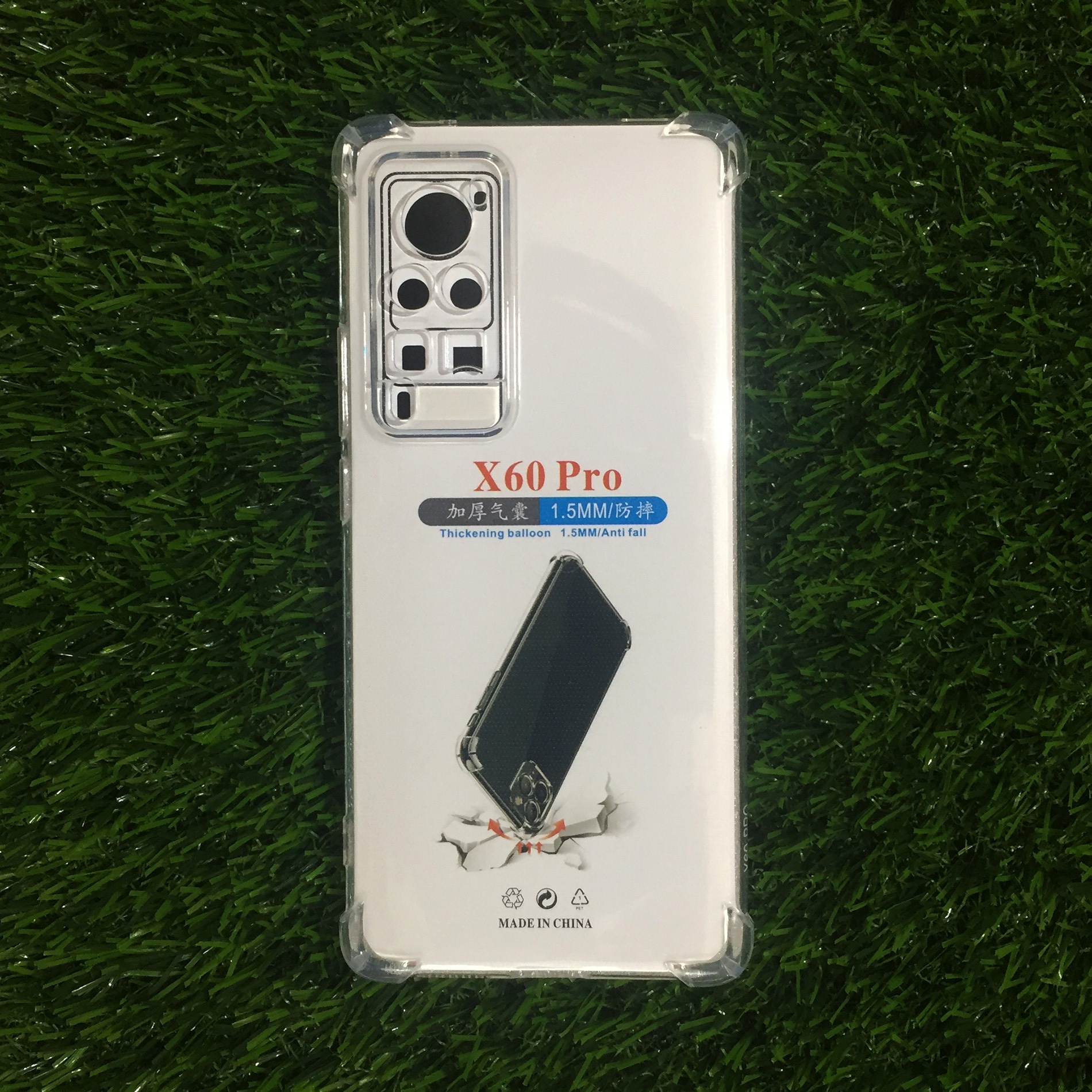 Vivo X60 Pro Soft Silicone Transparent Back Cover.