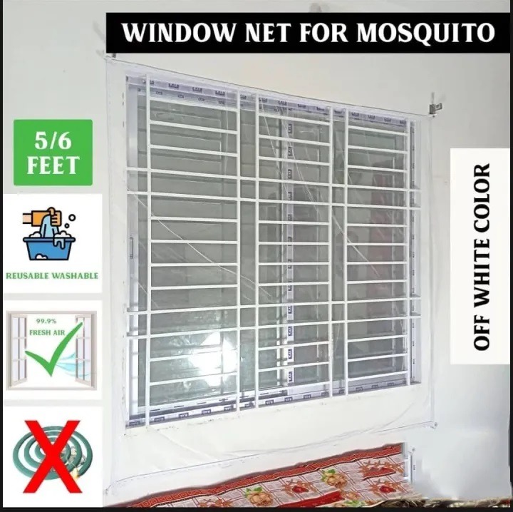 Premium Mosquito Net for Window – 5/6 Feet, Durable & Breathable Insect Protection Canopy_img_0