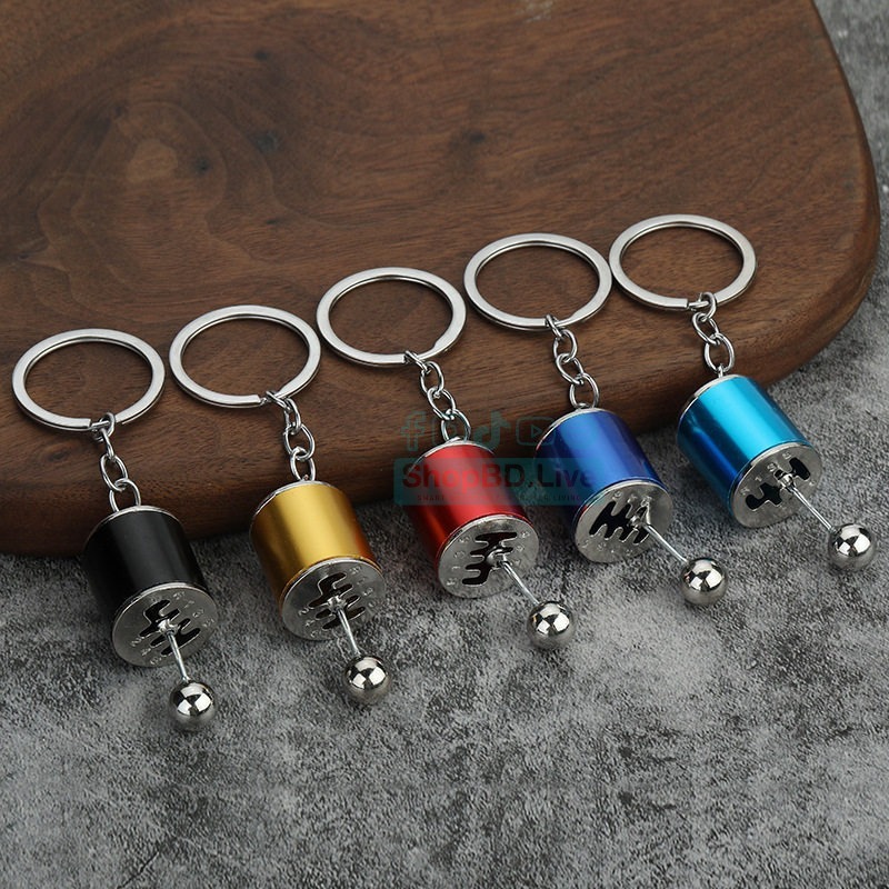 Creative Gear Keychain Car Manual Model Small Gift Gear Decompression Toy Manufacturer Functional Metal Key Ring Unique Gift for Car Bike Lovers Black Red Blue Silver Gold Pink Light pink Green Light blue_img_0
