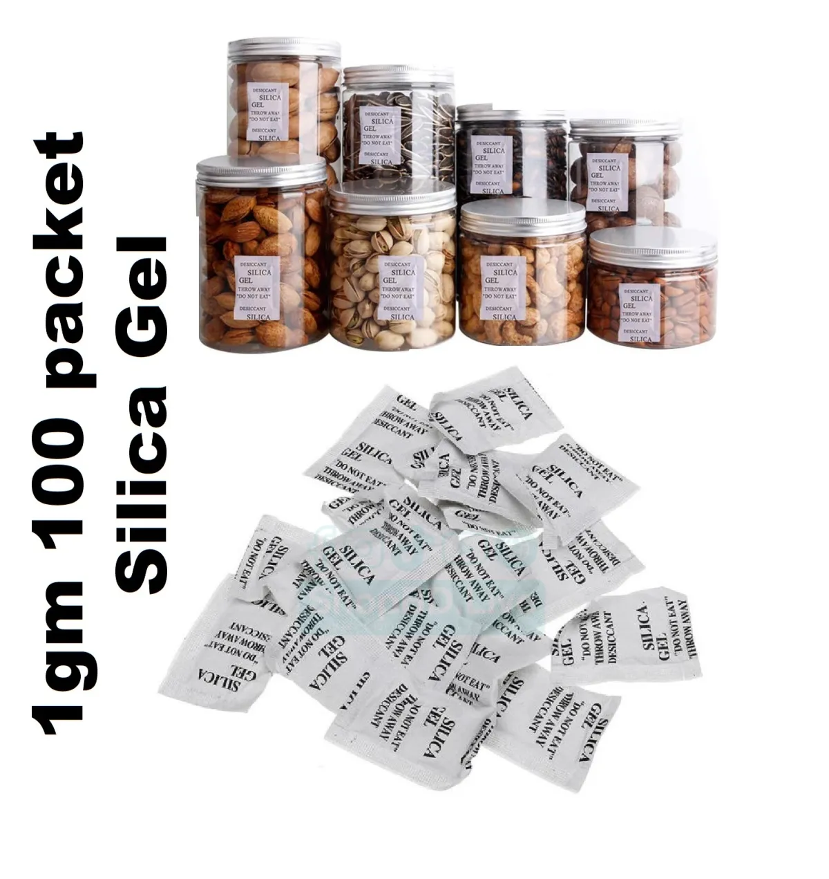 1gm 100 packet Silica Gel used for packaging