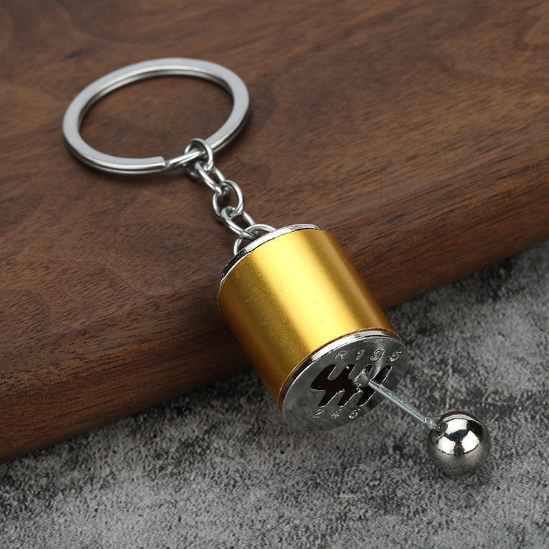 Creative Gear Keychain Car Manual Model Small Gift Gear Decompression Toy Manufacturer Functional Metal Key Ring Unique Gift for Car Bike Lovers Black Red Blue Silver Gold Pink Light pink Green Light blue_img_6