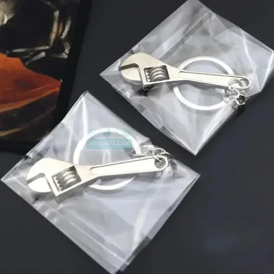 Mini Wrench Keychain Tool Key Ring Spanner Charm for Men Gift Key Chain tool keychain creative tool keychain metal practical small gift wrench tool keychain_img_2