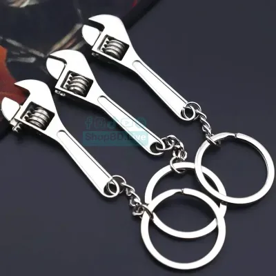 Mini Wrench Keychain Tool Key Ring Spanner Charm for Men Gift Key Chain tool keychain creative tool keychain metal practical small gift wrench tool keychain_img_1