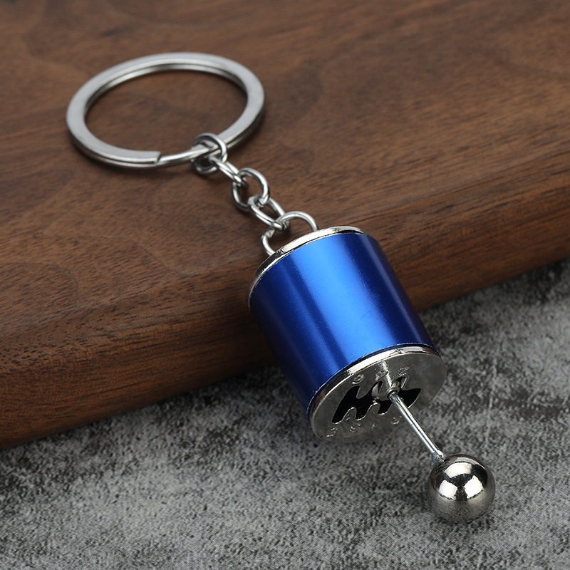 Creative Gear Keychain Car Manual Model Small Gift Gear Decompression Toy Manufacturer Functional Metal Key Ring Unique Gift for Car Bike Lovers Black Red Blue Silver Gold Pink Light pink Green Light blue_img_3