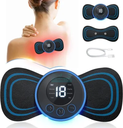 Mini Massager Shoulder Neck Muscle Tendonitis Deep Tissue Back Massager with 2 Pcs Butterfly Pad_img_0