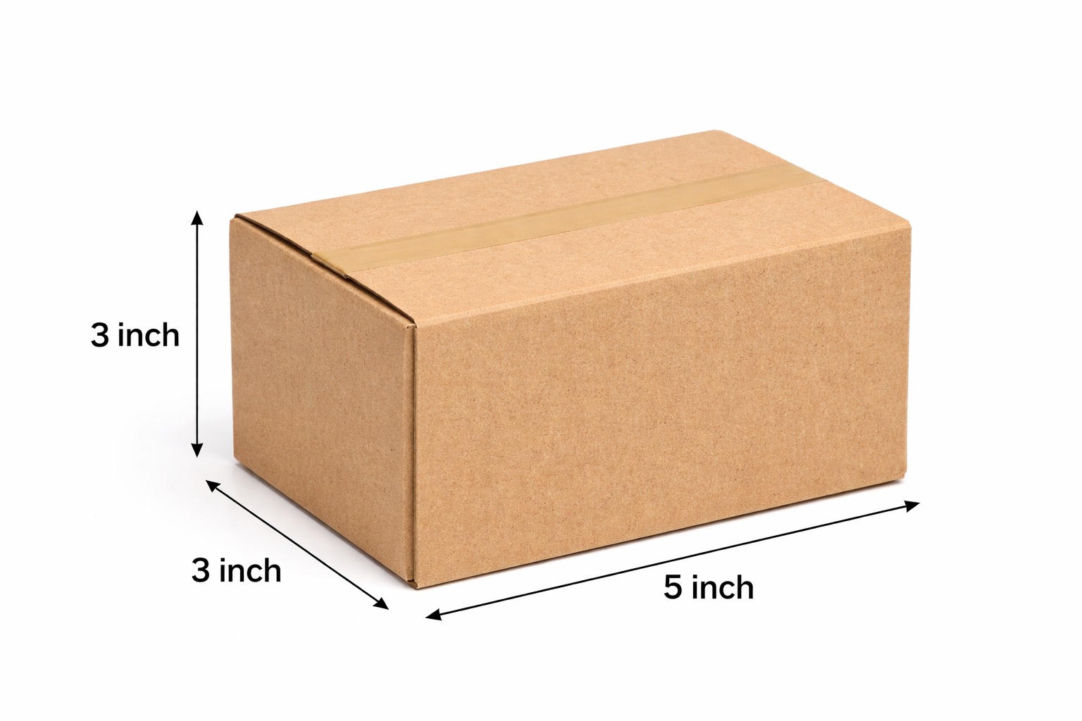 5 Pcs Parcel Carton Box 5 x 3 x 3 Inch | Small Mini Packaging Shipping Box for E-commerce & Courier Small Cardboard Shipping Box Mailers 5x3x3 Inch Inch Brown 533 box Packaging Material_img_1