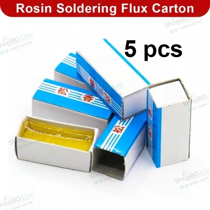 5pcs Rosin Soldering Flux 10gm Solder Welding Rosin Flux Carton Solder High Purity Durability Solid Grease Rosin Soldering Flux Paste Soldering Tools_img_0