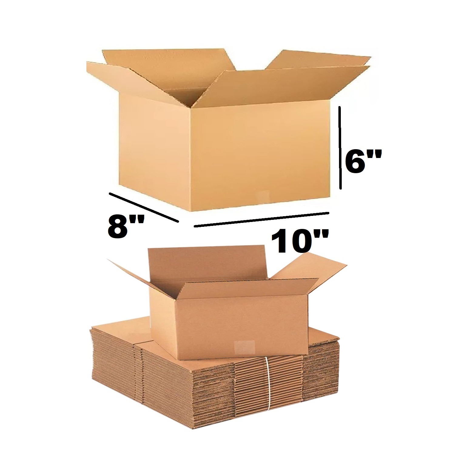Parcel Carton Box 10 X 8 X 6 Inch | Small Mini Packaging Shipping Box For E-Commerce Courier Small Cardboard Shipping Box Mailers 10x8x6 Inch Brown 1086 Inch Box Packaging Material_img_0