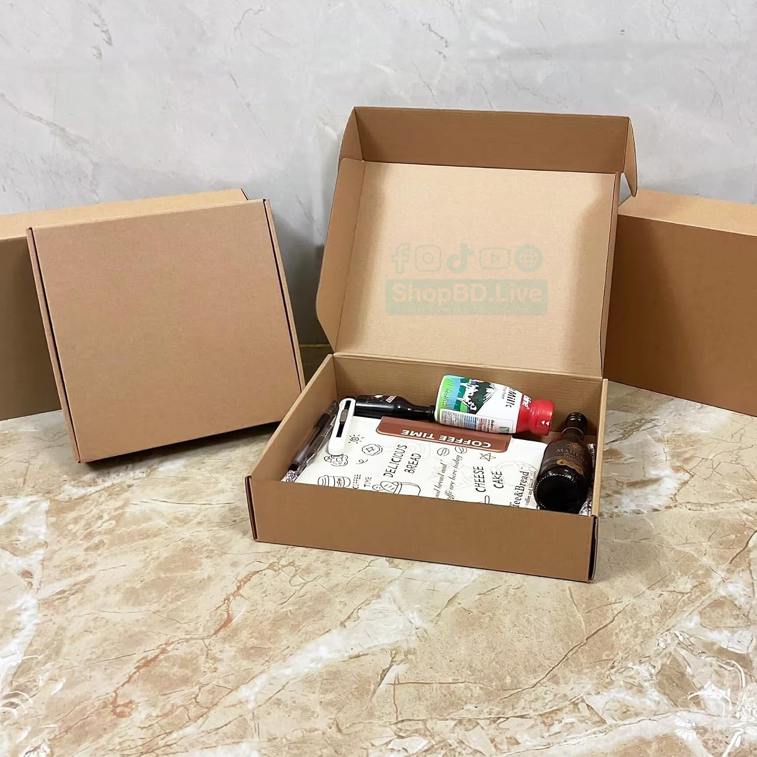 5 Pcs Die Cut Folding Type Courier Box 13 x 10 x 3 Inch | Brown Small Mini Mailer Packaging Shipping Box Boxes E-commerce Packaging Business Parcel Box 13" x 10"x 3" Gift Birthday Wedding Book Literature Product Small Carton 13x10x3 in box 13103 Packaging Material_img_1
