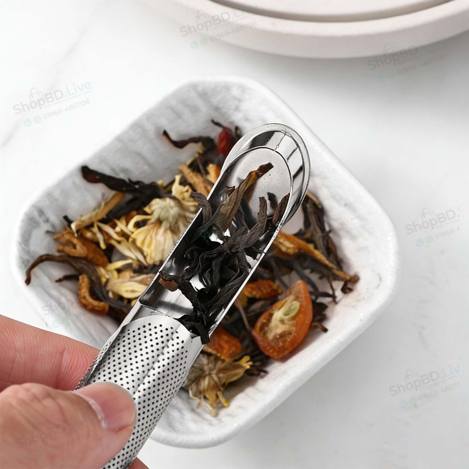Stainless Steel Hanging Tea Infuser + Handle Strainer Tea Filter Spoon Handle Creative Long Filter Stick Home Accessory_img_3