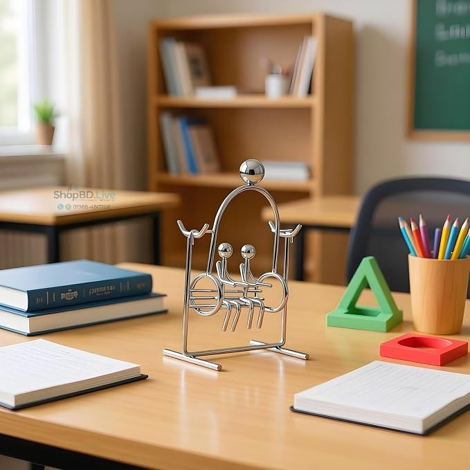 Double Swing Iron Man Balancing ornaments fun decompression Toys Festival gifts MagicTech Steel Tumbler Kinetic Art Decompressive Science Psychology Home Office Desk Decor_img_5