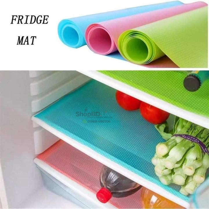 4Pcs Fridge Shelf Mat Set 45×30cm Washable Antifouling Refrigerator Pads_img_2