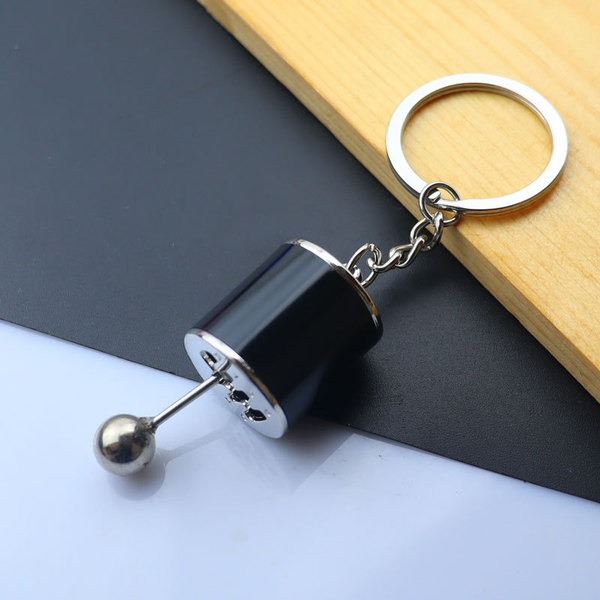 Creative Gear Keychain Car Manual Model Small Gift Gear Decompression Toy Manufacturer Functional Metal Key Ring Unique Gift for Car Bike Lovers Black Red Blue Silver Gold Pink Light pink Green Light blue_img_8