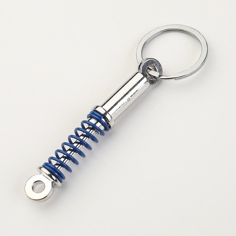 Shock Absorber Keychain Car Modified Advertising Keychain Shock Absorber Red Black shock absorption Functional Metal Key Ring | Unique Gift for Car Bike Lovers_img_2