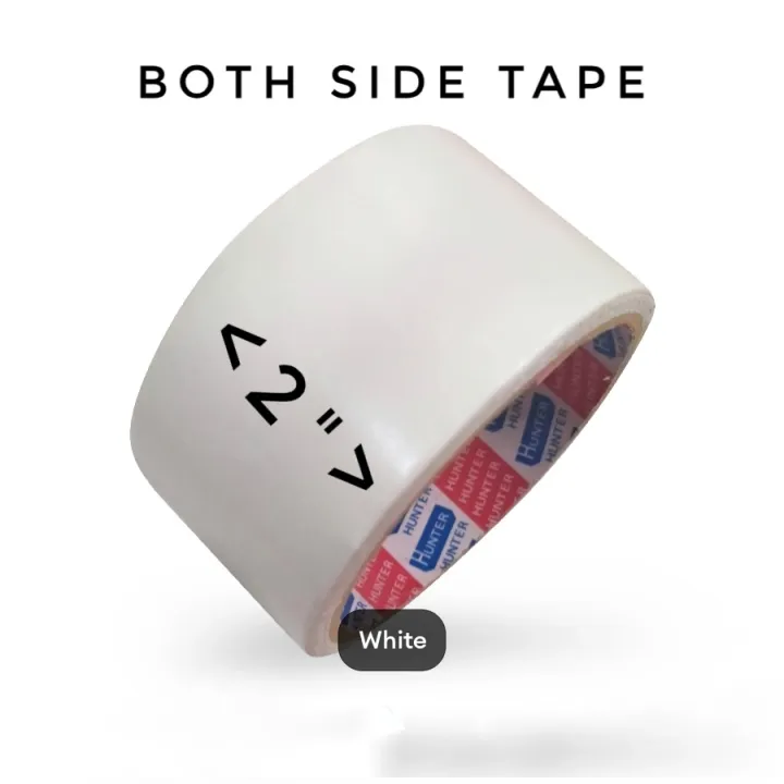 2" inches Both side Gum tape. Double Side adhesive tape. white color 2" inches tape. Packaging Materials. Double size Tape. Big size