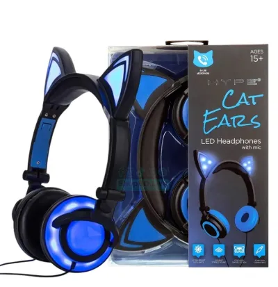 HYPE LED Cat Ears Stereo Headphones with Mic for Kids & Adults | Price in BD_img_0