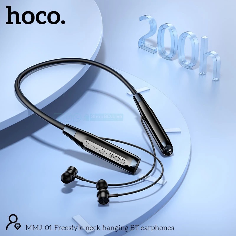 Hoco MMJ-01 Wireless Bluetooth Neckband – Long Battery Life & TF Card Support | Price in BD_img_2