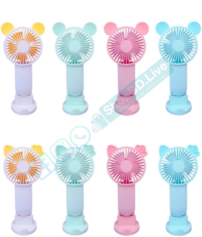 Diandi Mini Portable Fan SQ-2165 with Light USB Rechargeable | Price in BD_img_2