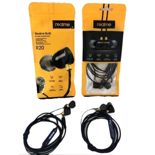 Black Realme Buds R20 Wired Earphone Copy_img_0