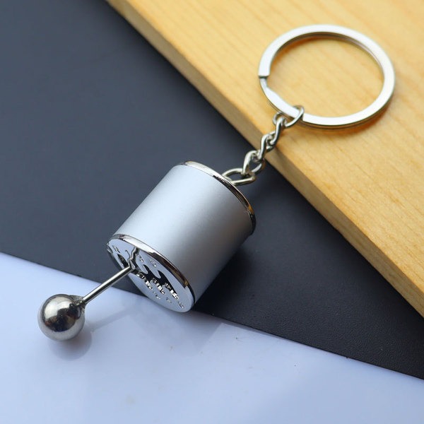 Creative Gear Keychain Car Manual Model Small Gift Gear Decompression Toy Manufacturer Functional Metal Key Ring Unique Gift for Car Bike Lovers Black Red Blue Silver Gold Pink Light pink Green Light blue_img_9
