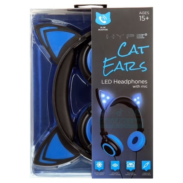 HYPE LED Cat Ears Stereo Headphones with Mic for Kids & Adults | Price in BD_img_2
