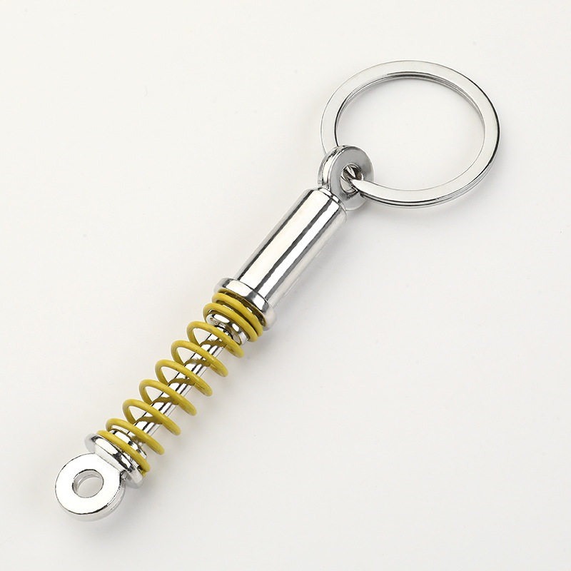 Shock Absorber Keychain Car Modified Advertising Keychain Shock Absorber Red Black shock absorption Functional Metal Key Ring | Unique Gift for Car Bike Lovers_img_4