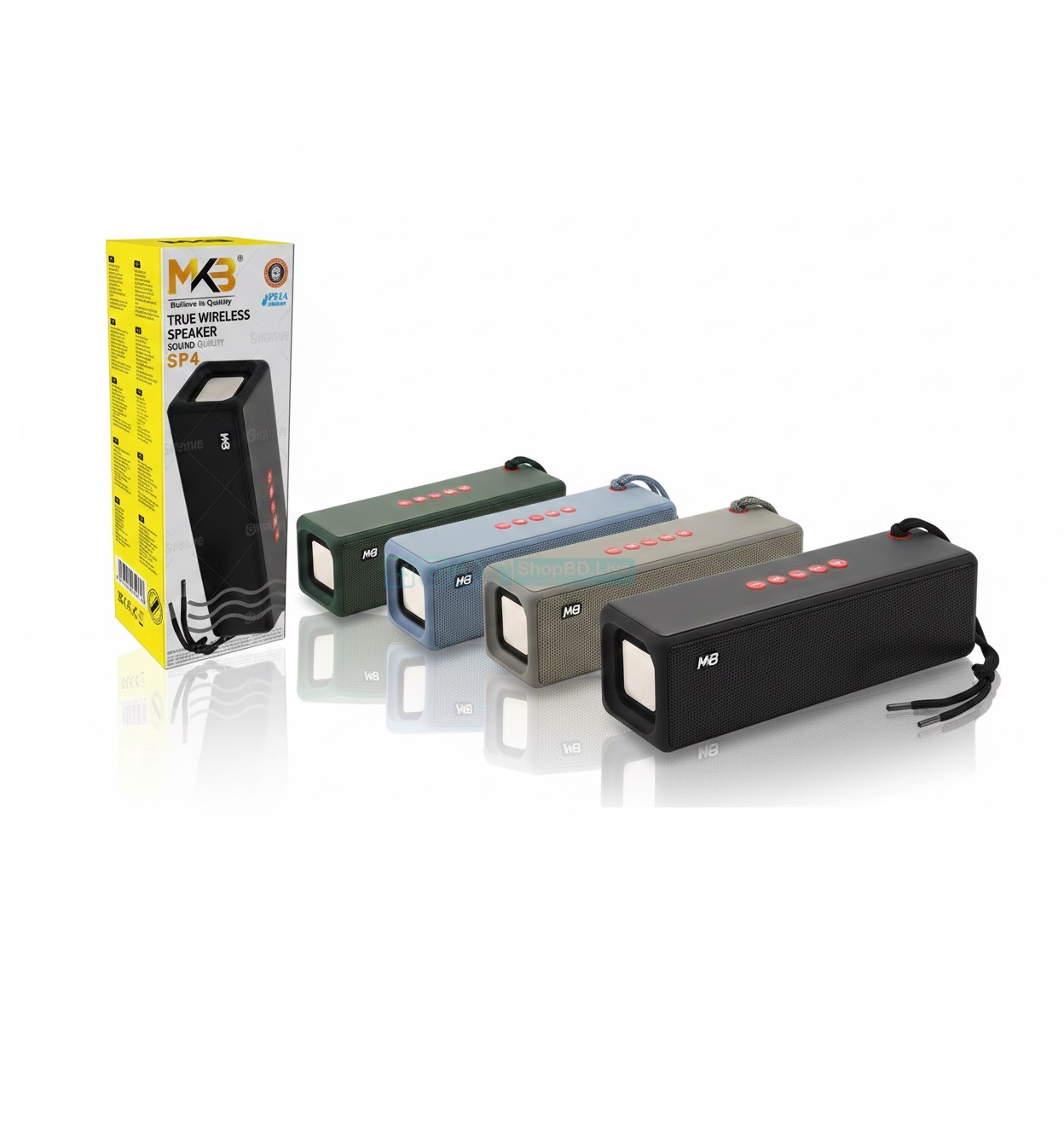 MKB SP4 Portable Bluetooth 5.3 Speaker with Heavy Bass & Dual 5W | Price in BD_img_0