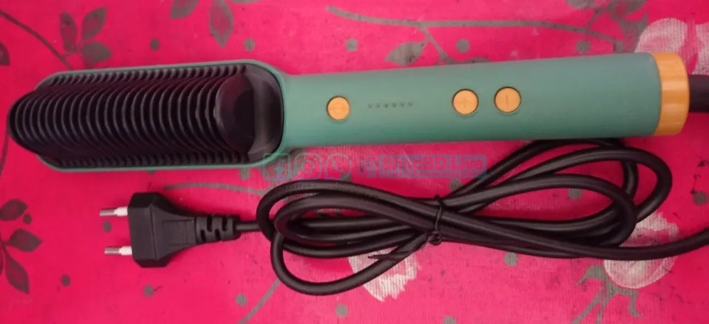 2 in 1 Professional Hair Straightener Comb | Fast Heating PTC Electric Styling Brush | Beard & Hair Straightening Comb Price in BD_img_5