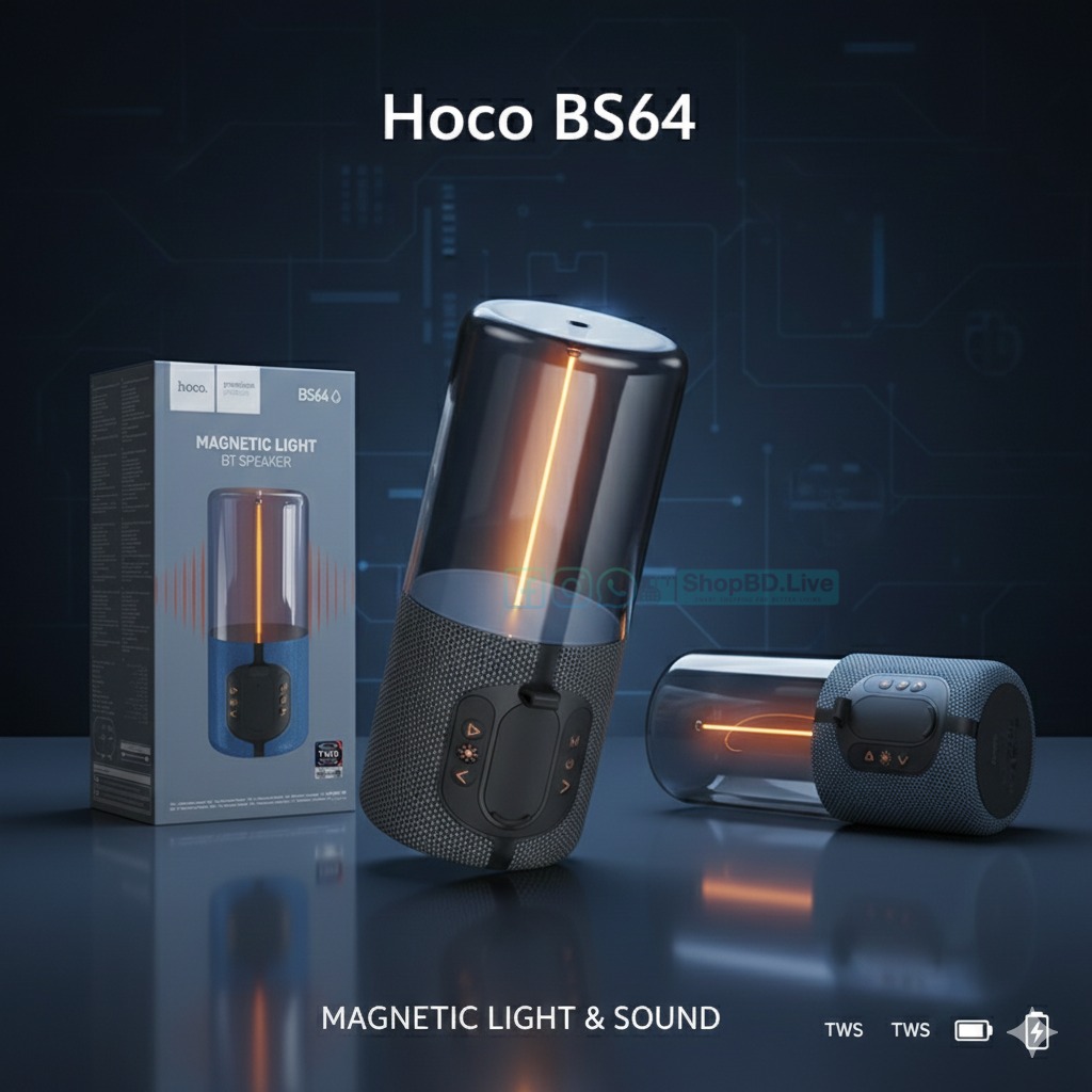 Hoco BS64 Rocker Bluetooth 5.4 Portable Speaker 1200mAh | Price in BD_img_3