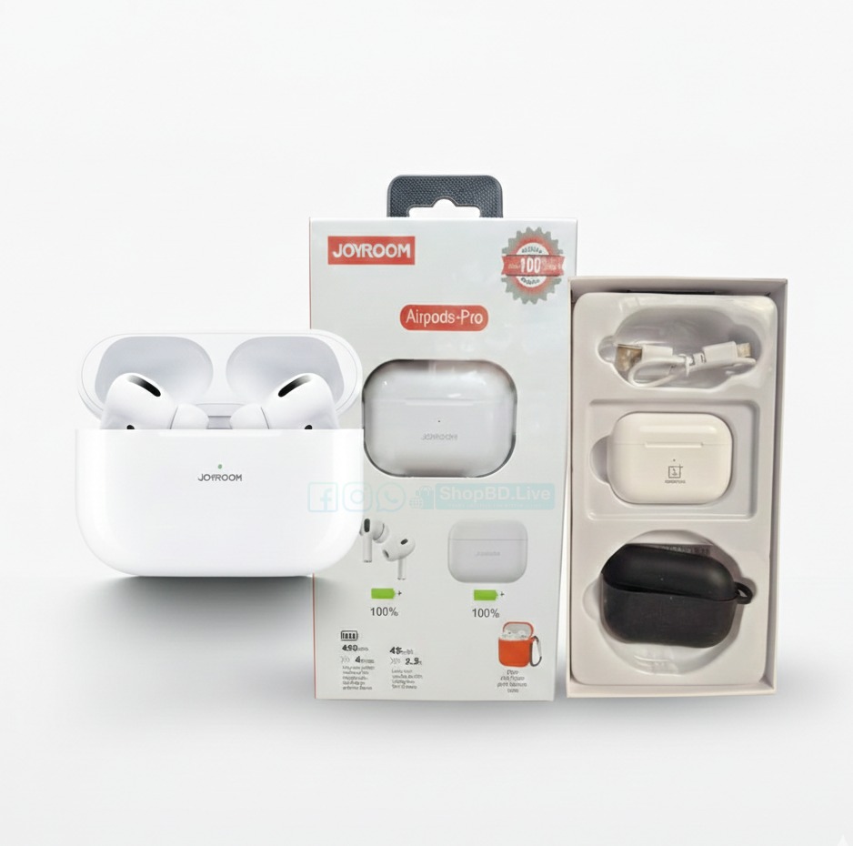 Joyroom Airpods Pro Wireless Earbuds Bluetooth Headphone with Siri Function | Price in BD_img_0