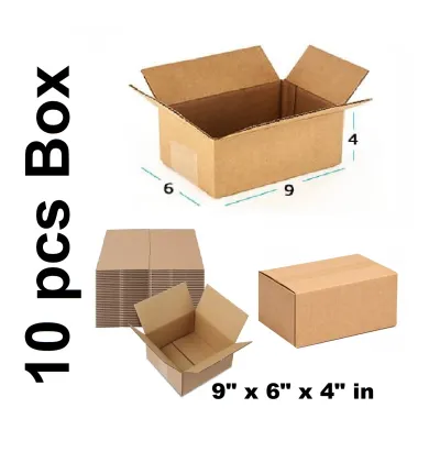 Packaging Material - 10 Pcs Die Cut Carton Small Mini Box Size: 9" × 6" × 4" inch Carton Box 9 × 6 × 4 inch_img_0