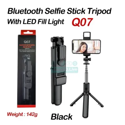 Q07 Bluetooth Selfie Stick With Light And Bluetooth Remote Control_img_0