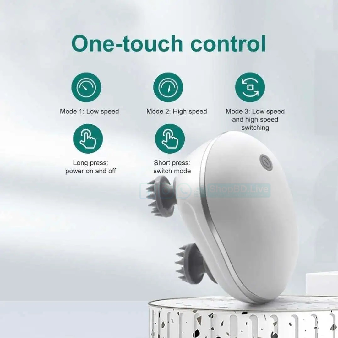 Smart Scalp Massager OSK-701 Electric USB Head Massager with 4 Nodes – Relaxation & Stress Relief | Price in BD_img_3
