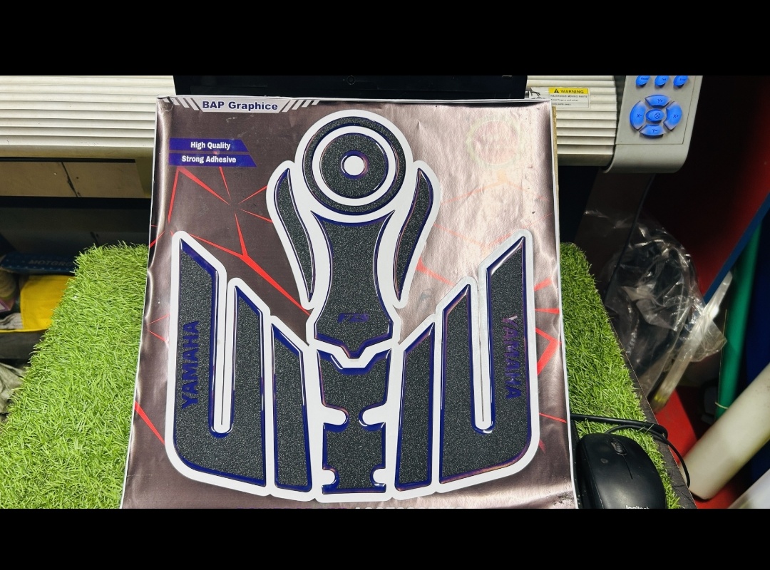 Premium Full Tanky Sticker (Blue) For Fzs All Model