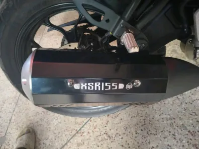Premium Black Silencer Cover For Yamaha XSR 155_img_0