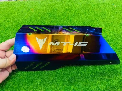 Premium CNC Silencer Cover (Multi Colour) For Yamaha MT-15_img_0