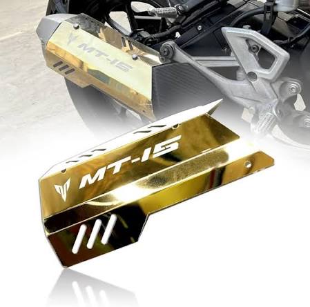 Premium CNC Silencer Cover (Golden) For Yamaha MT-15